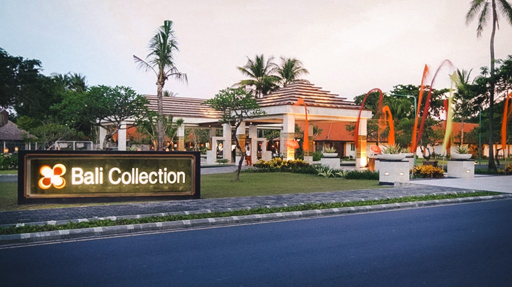 The entrance to Bali Collection Mall