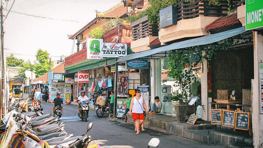 Cozy Pedestrian Street filled with boutiques and cafe